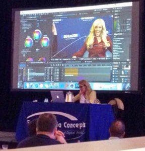 Jessica Thomas with Tytan Pictures Presents at Adobe Video World Conference