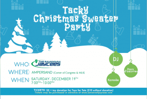 Savannah Jaycees Tacky Sweater Christmas Party