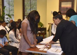 The Rotary Club of Savannah matched deposits into college savings accounts established at Carver State Bank, by local students who are participants in the 100 Black Men of Savannah’s mentorship program.