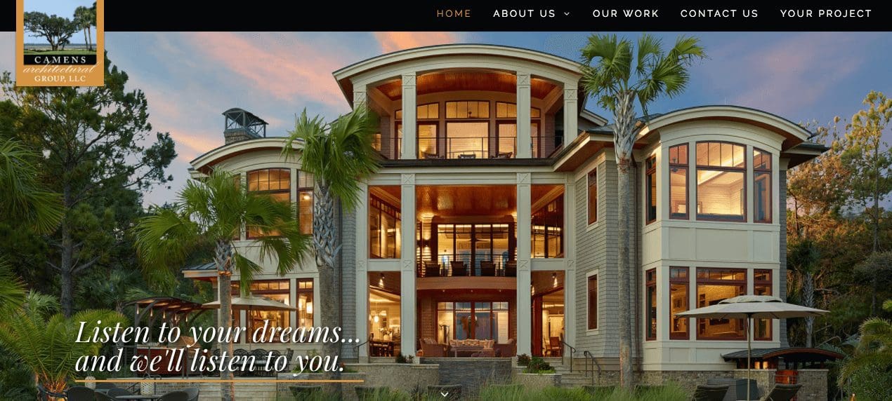 Camens Architectural Group Website Designed by Speros