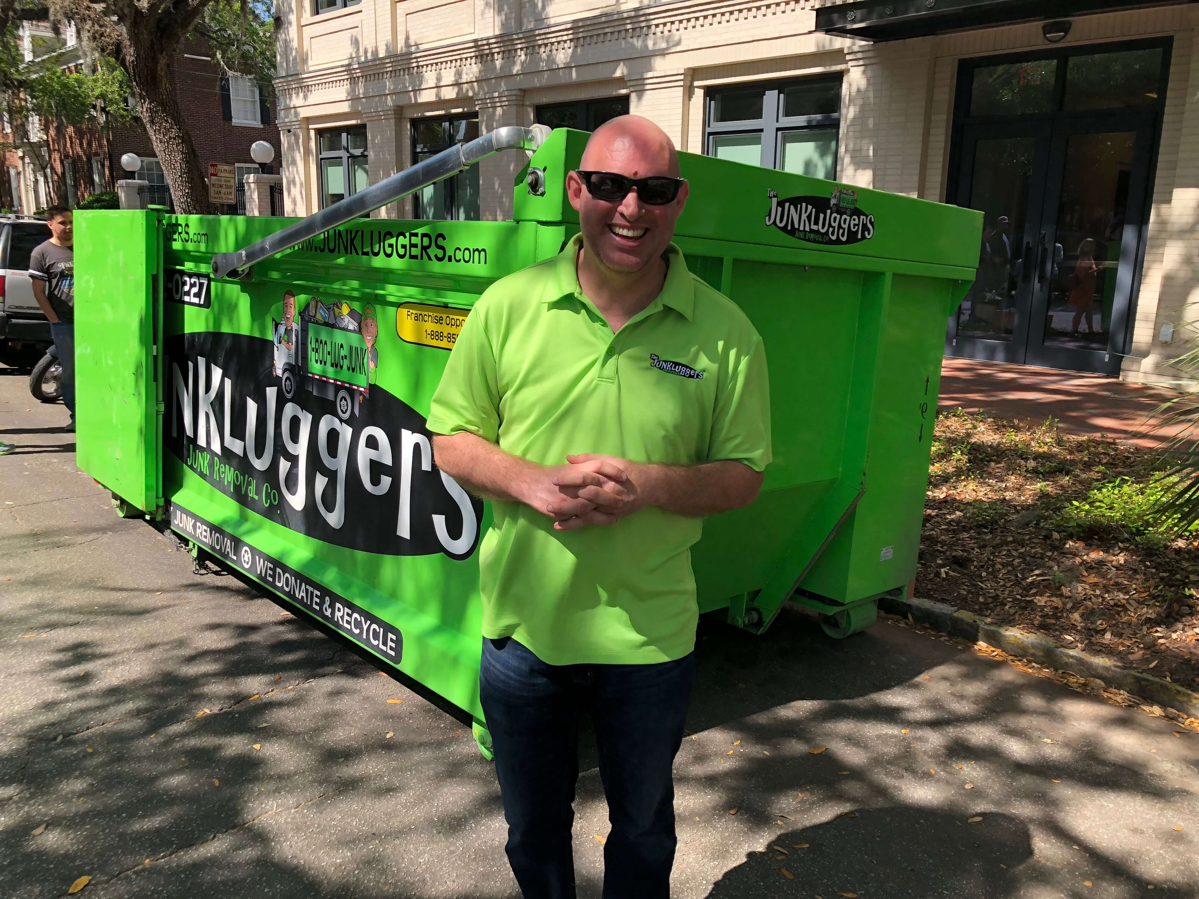 Trevor Hess, owner of The Junkluggers of the Coastal Empire at Earth Day Festival