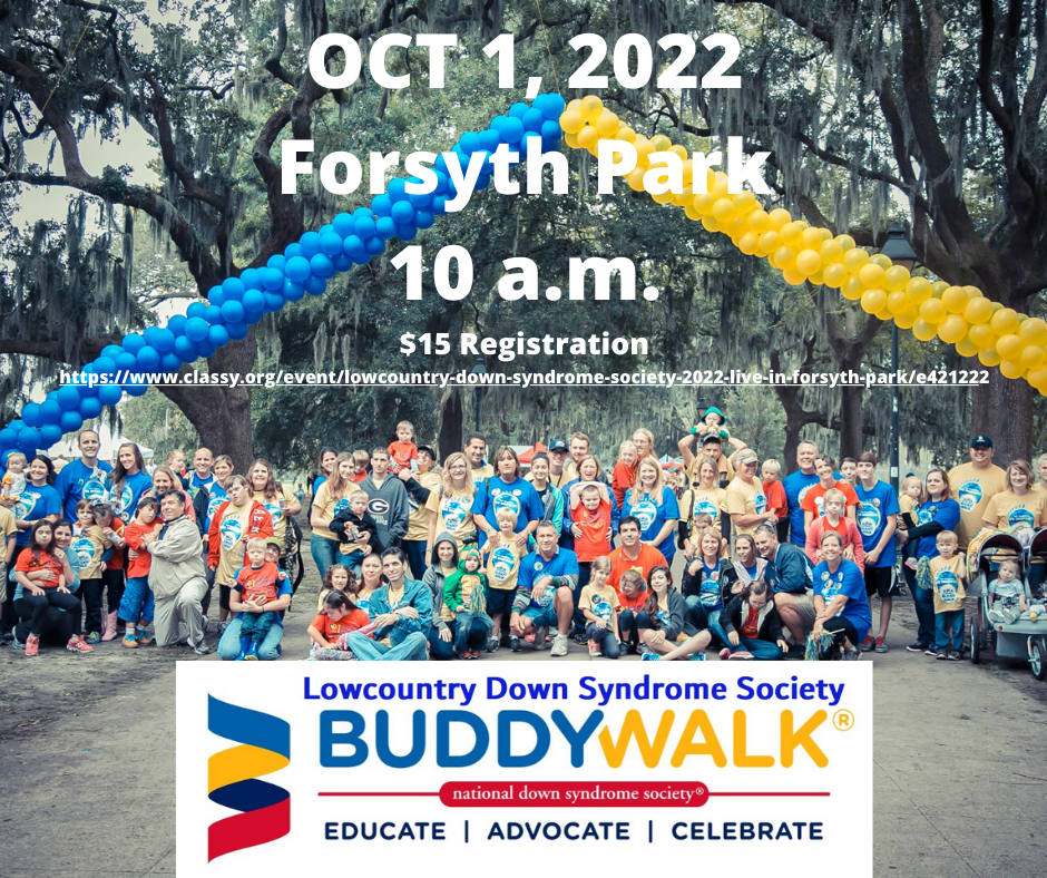 The 17TH Annual Buddy Walk Scheduled for Oct 1 in Forsyth Park MY